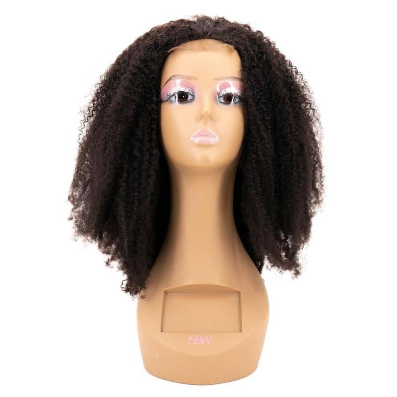 Expensive Afro Kinky Transparent Closure Wig