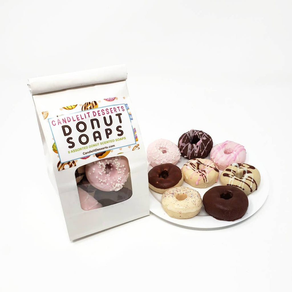Donut Soaps in a Bakery Bag