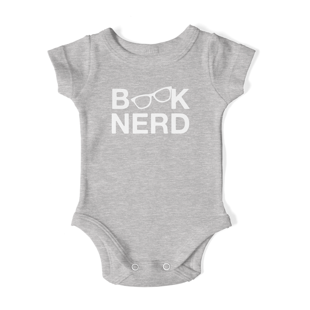Baby: Book Nerd body suit - Gray