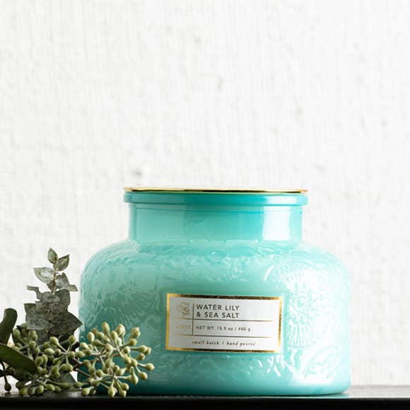 16oz Lily and Sea Salt Scented Candle