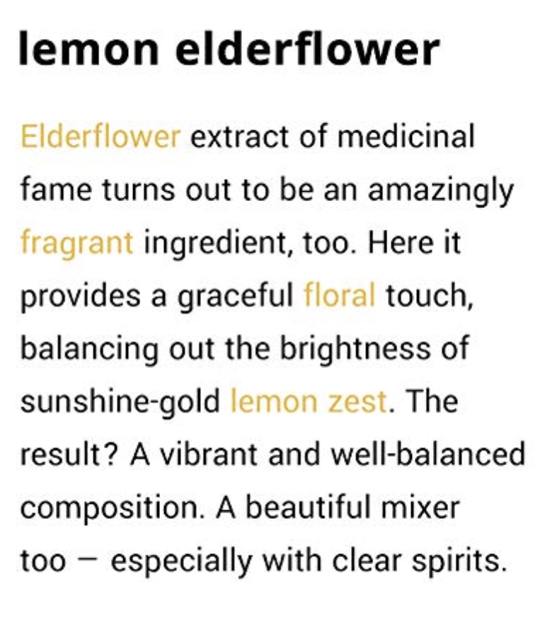 Lemon Elderflower Organic Sparkling Botanical Water