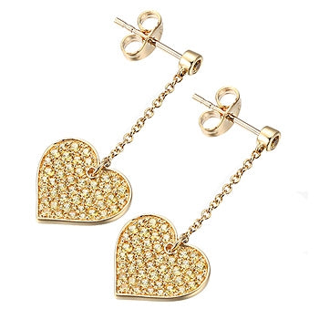 TAY 18kt gold unconditional love earrings