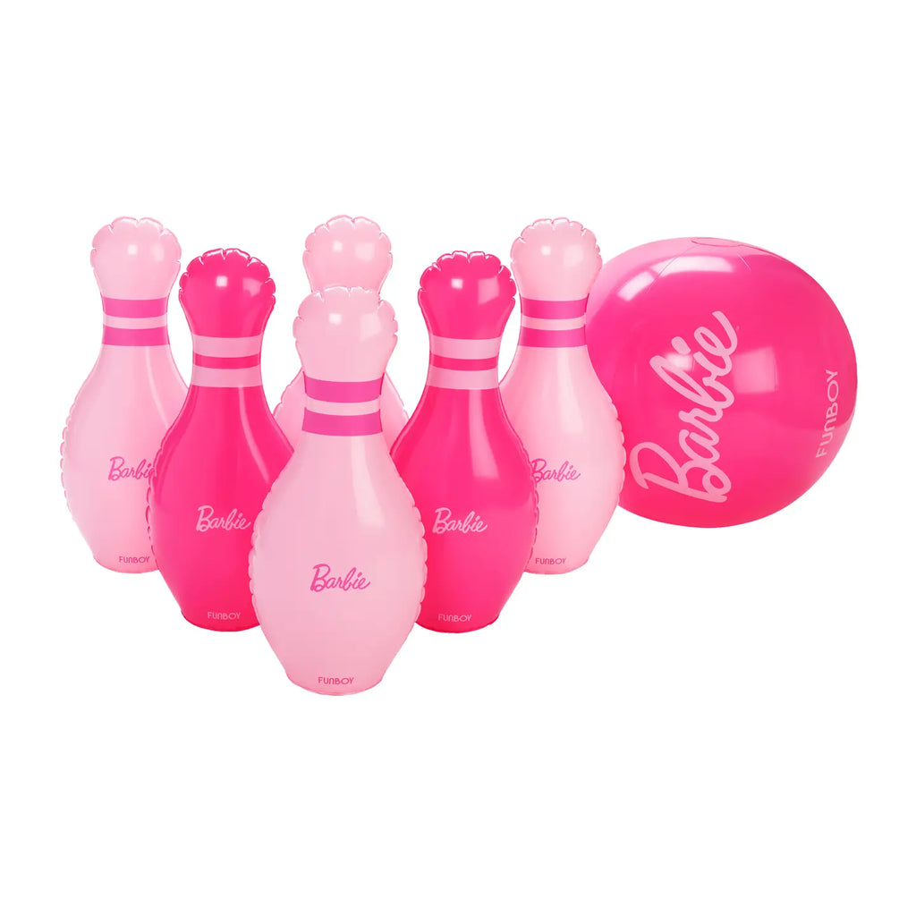 FUNBOY X Barbie™ Inflatable Backyard Bowling Set