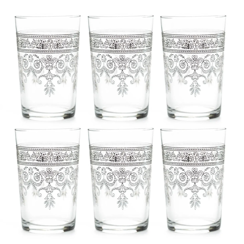 Rosaly Relief Tea Glasses