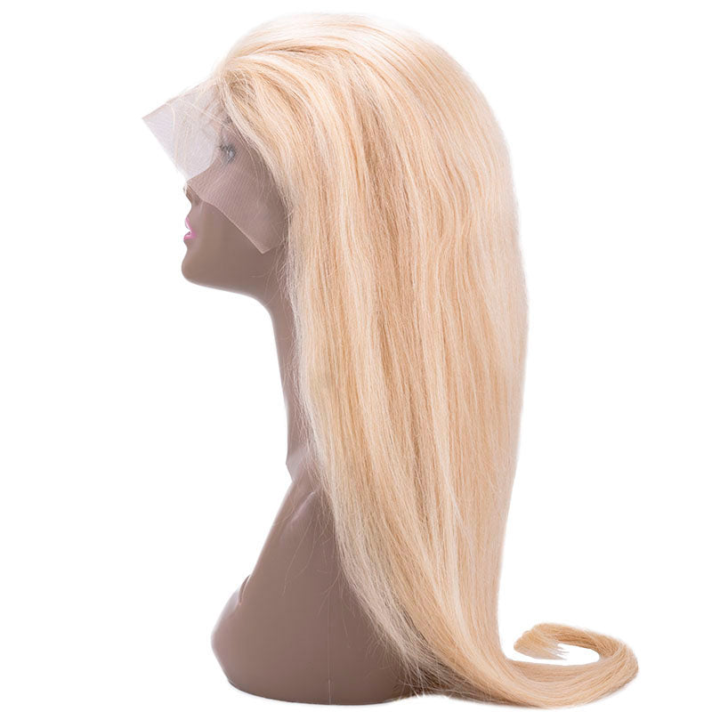 Expensive Brazilian Blonde Straight 13x4 Lace Front Wig