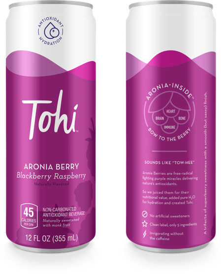 Tohi Aronia Berry Beverage Blackberry Raspberry Flavor