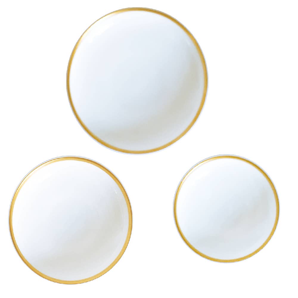 Golden Edge - Three Canapé Dishes - S, M & L