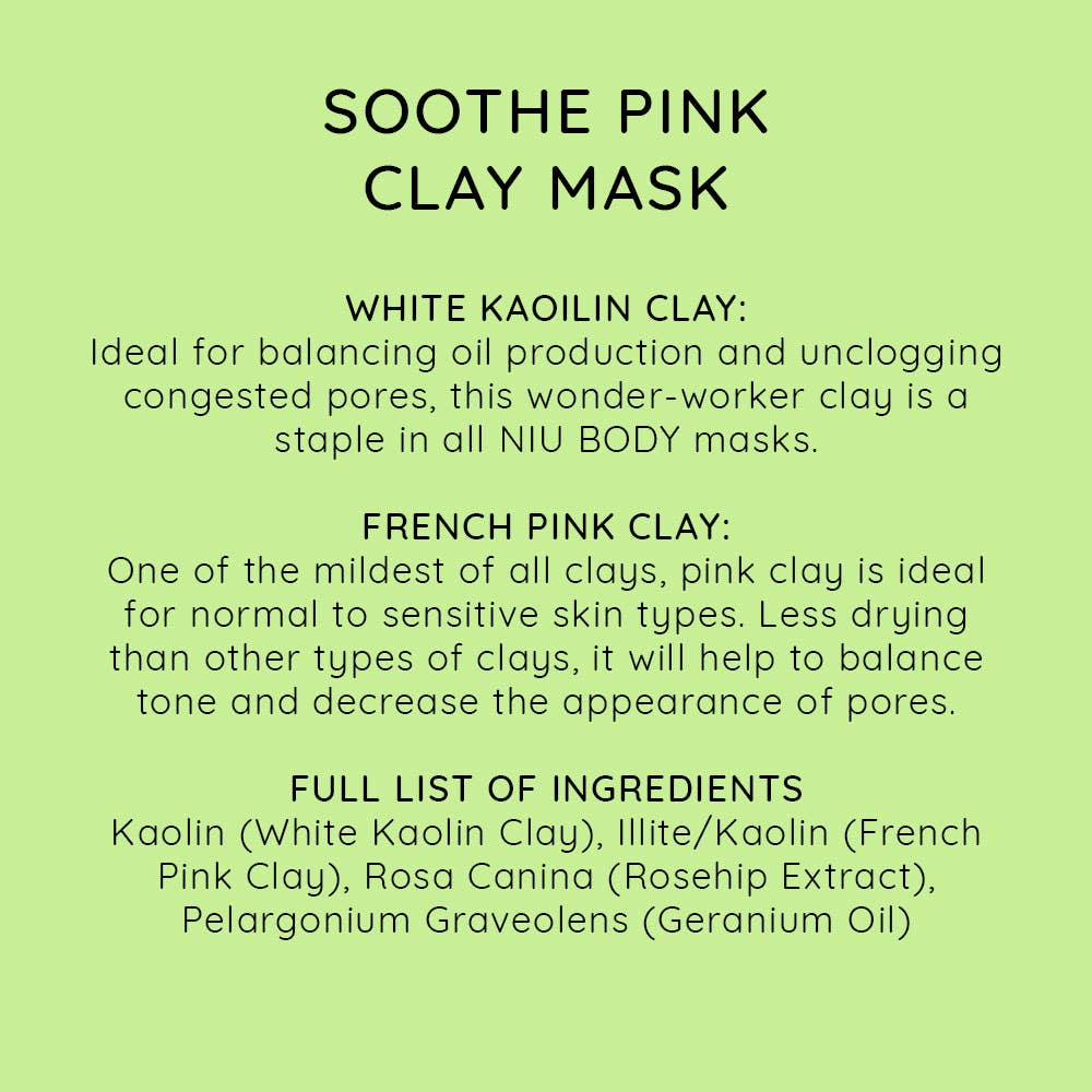 Soothe Pink Clay Mask