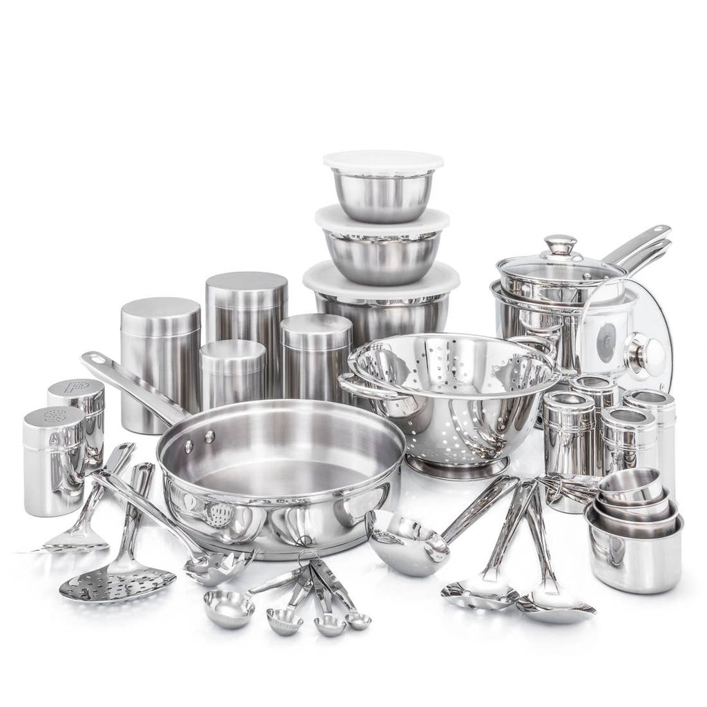 Kitchen in a Box Stainless Steel Cookware Set
