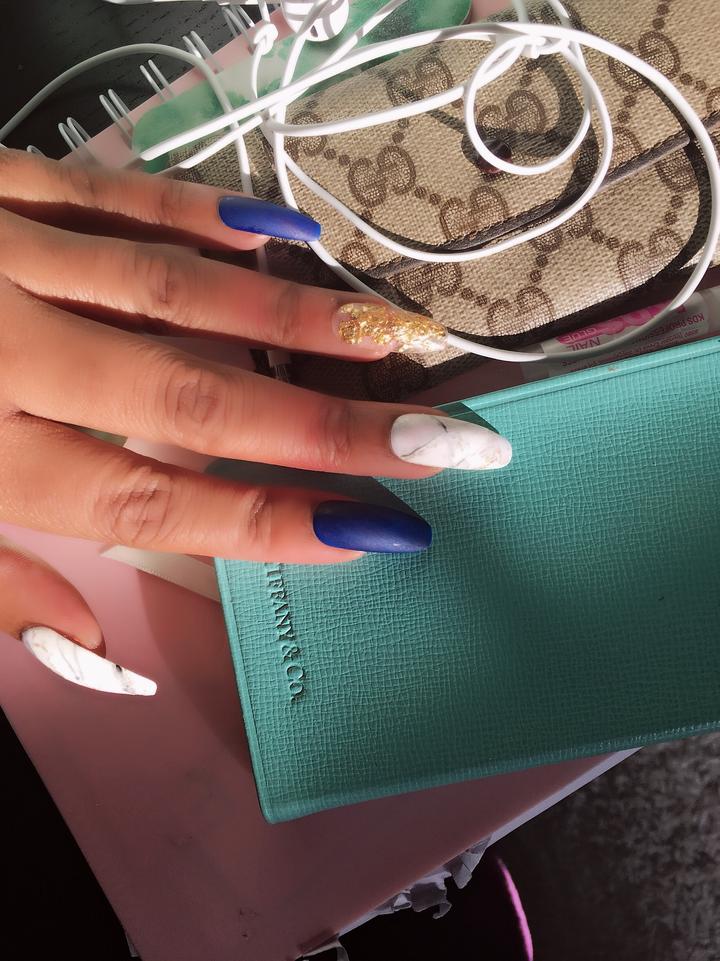 Marble, Matte Blue, Clearly Gilded TAYsearch Nail Kit