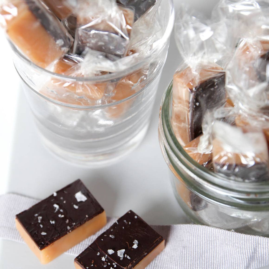 10 Piece - Dark Chocolate Sea Salt Caramels