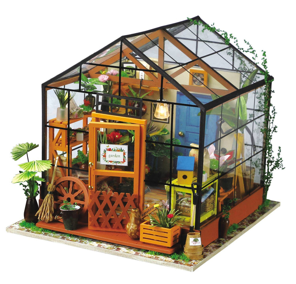 DG104, Cathy's Flower House DIY Miniature Dollhouse Kit