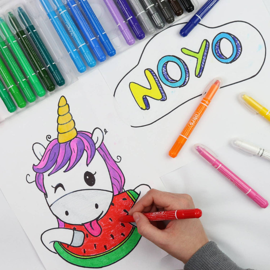 NOYO 36 Colors Gel Crayons for Toddlers and Kids!!
