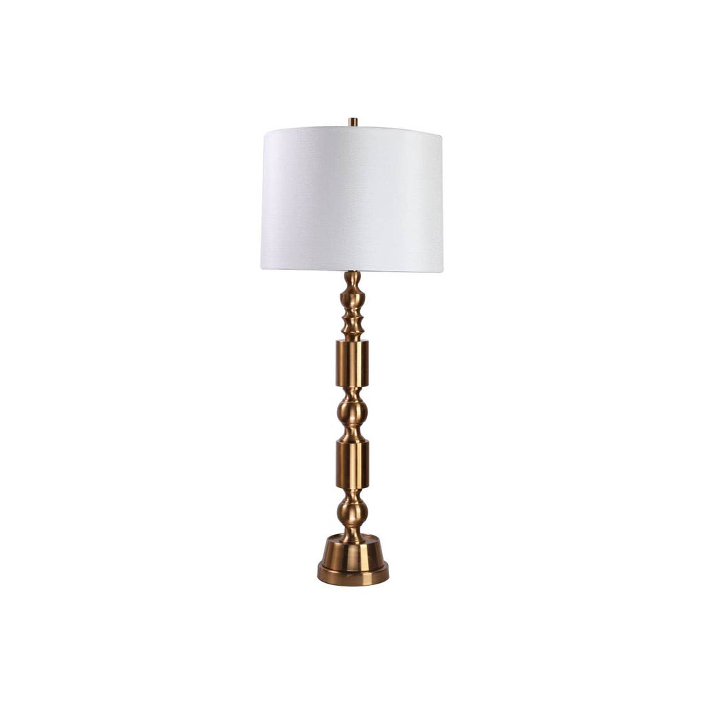 Gold Gordon Table Lamp with USB