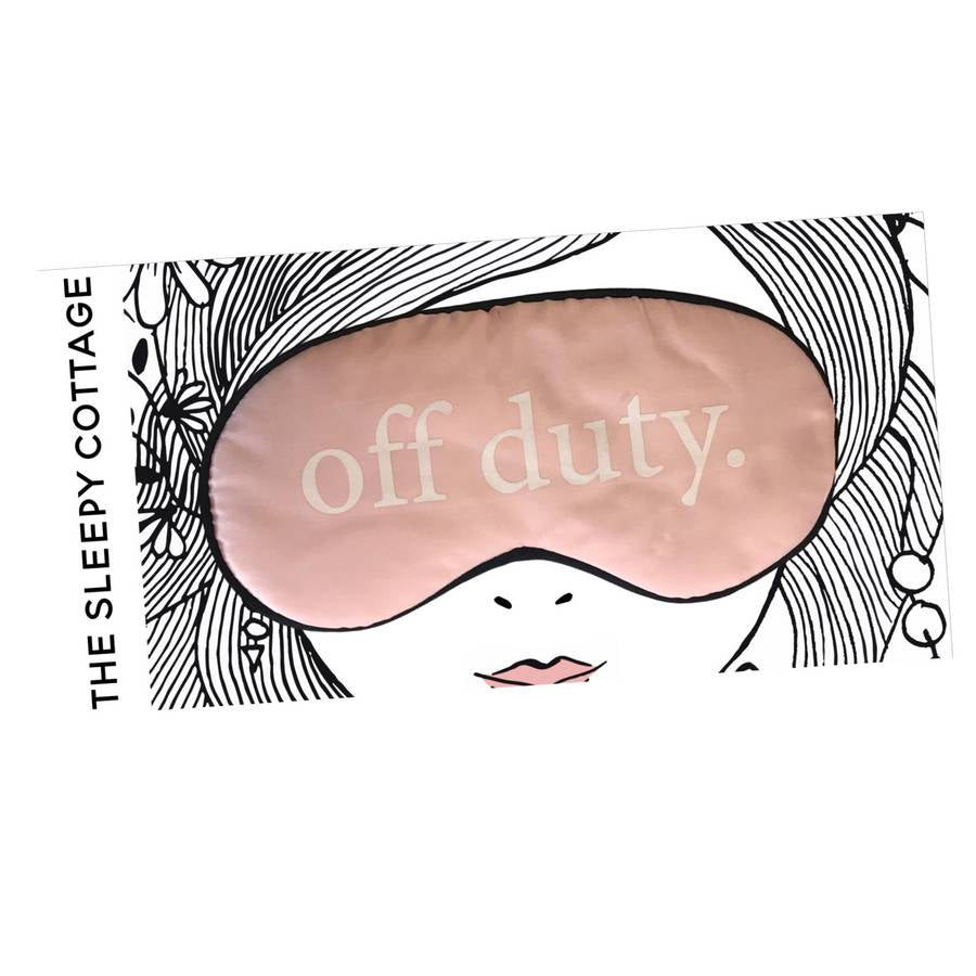 Silky Off Duty Mom's Sleep Mask with cooling mask