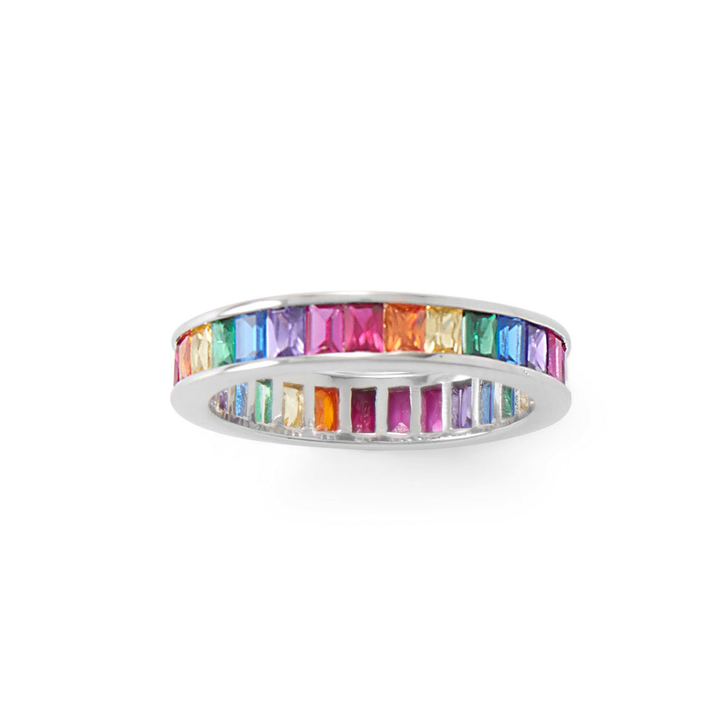 Aloha State Rainbow Eternity Ring
