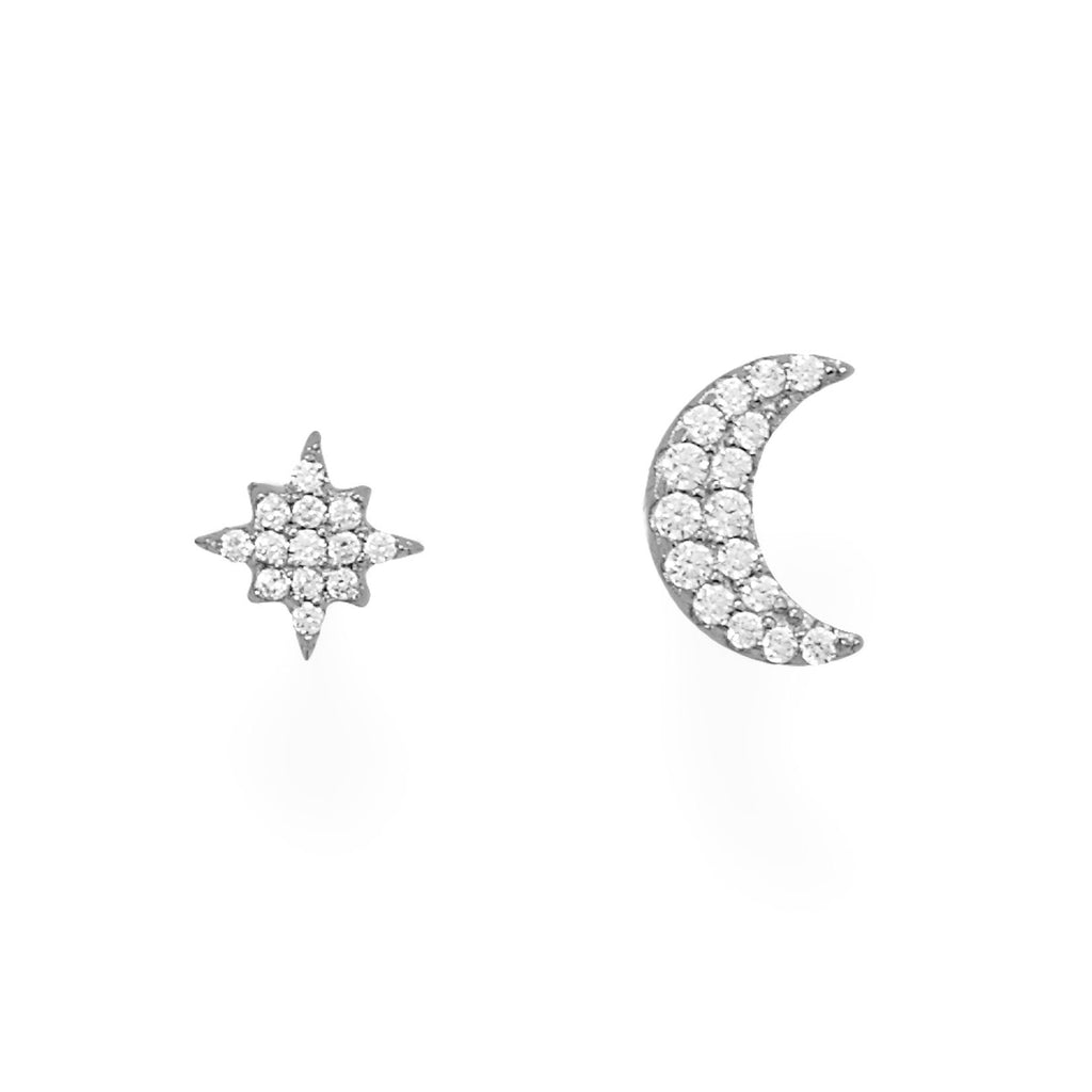 Moon n Star Stud Earrings
