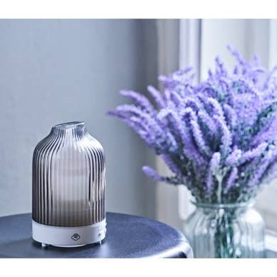 Fountain Glass Essential Oil Diffuser w/ LED Lights