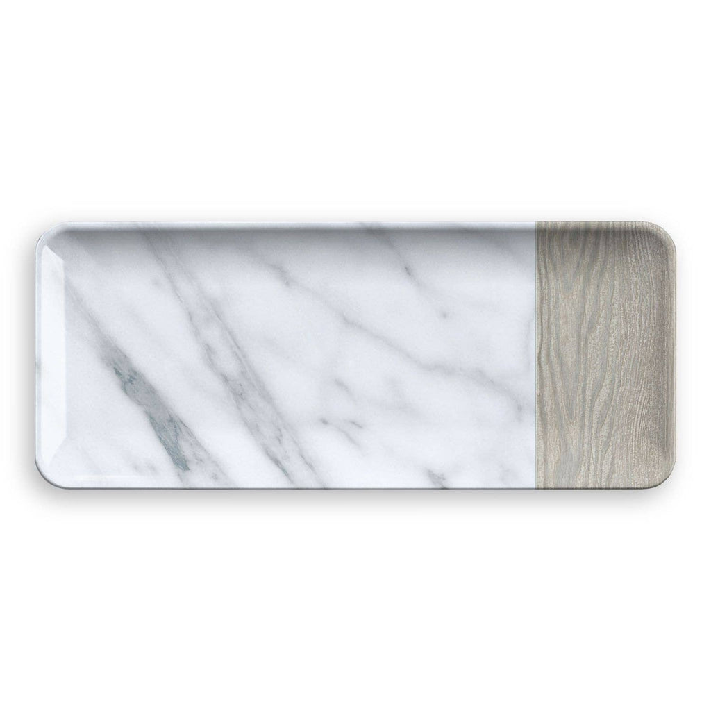 Carrara Marble-ish & French Oak Platter