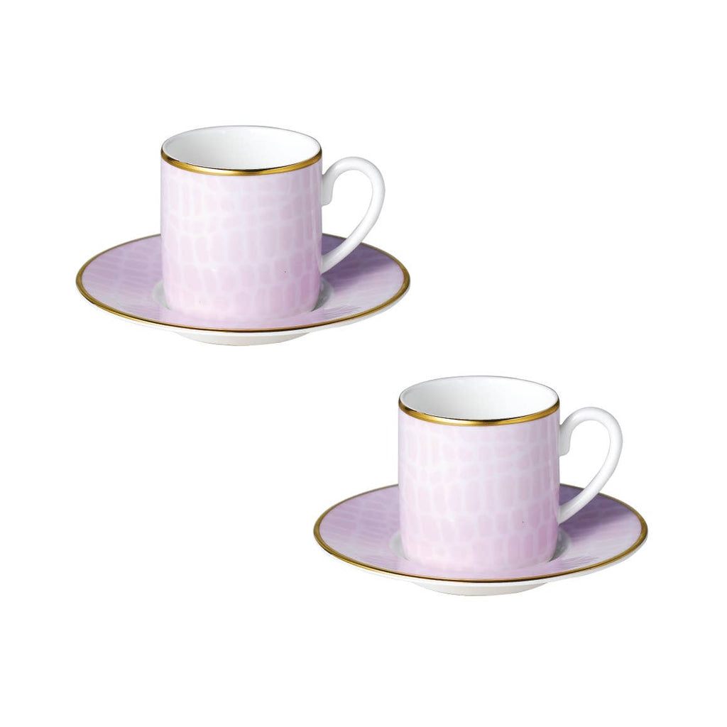 Layla - Set of Two Espresso Cups and Saucers