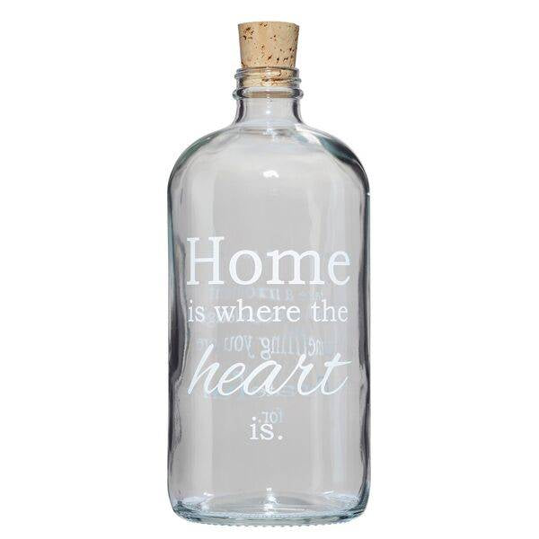Home Is Where The Heart Is Clear Apothecary Jar