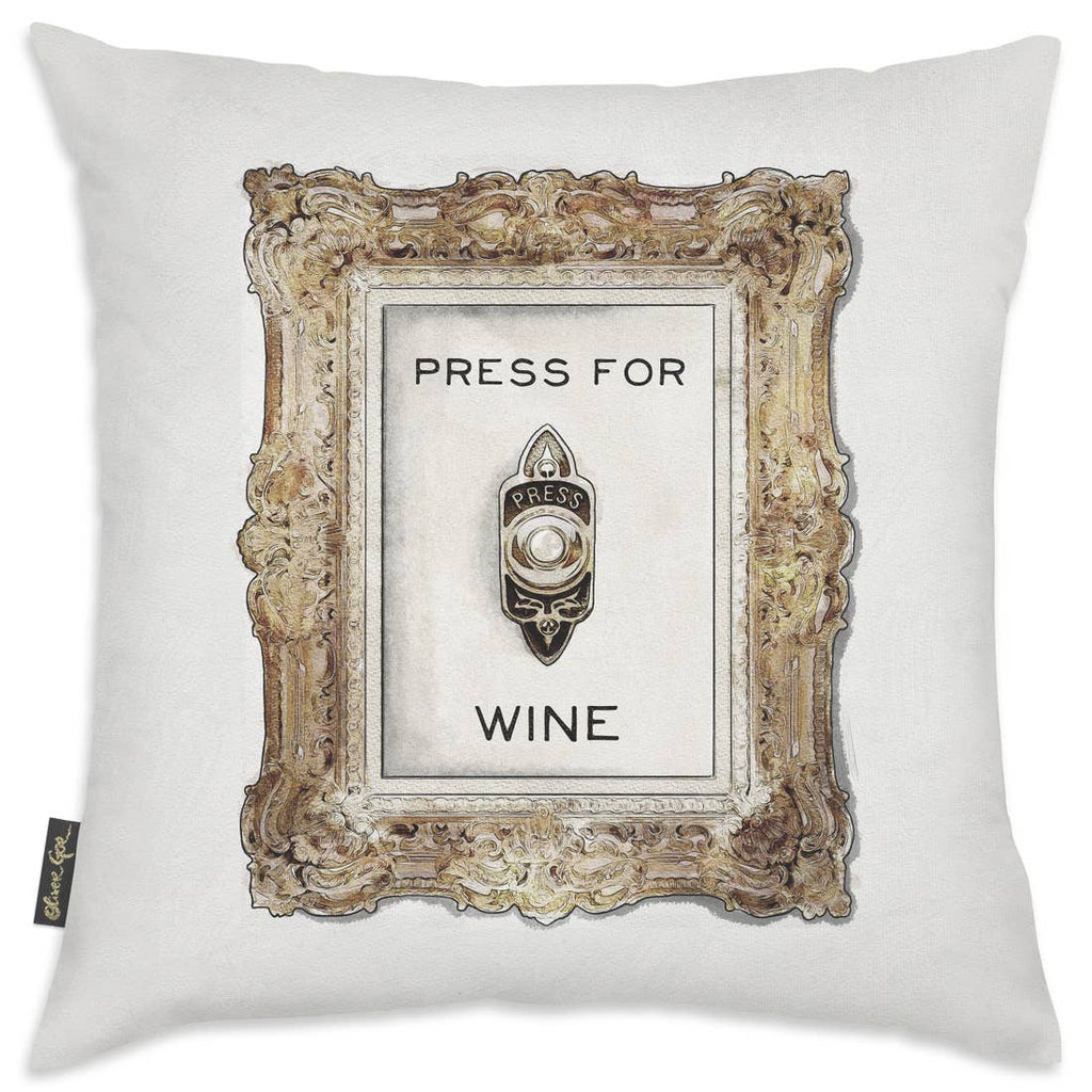 Oliver Gal 'Press For Wine' Decorative Pillow