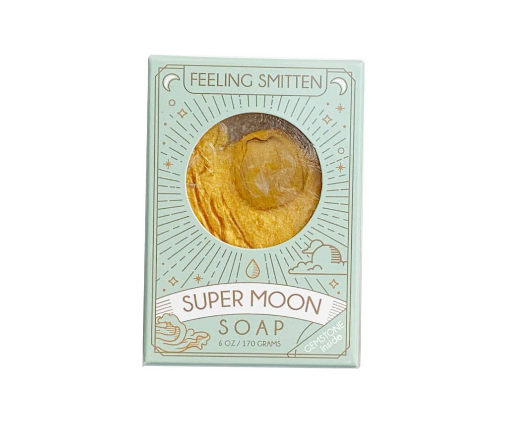Super Moon Soap with Tiger Eye Inside