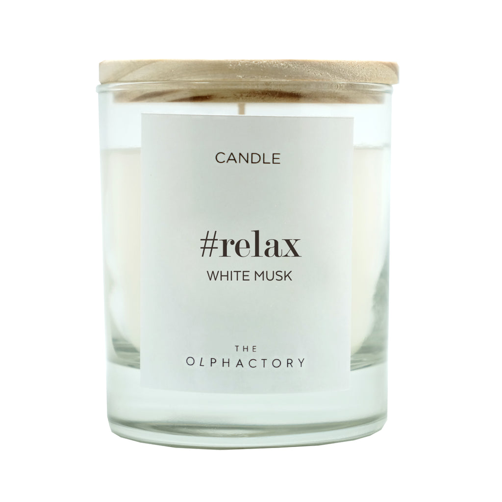 THE OLPHACTORY WHITE MUSK vegetable wax candle 200g