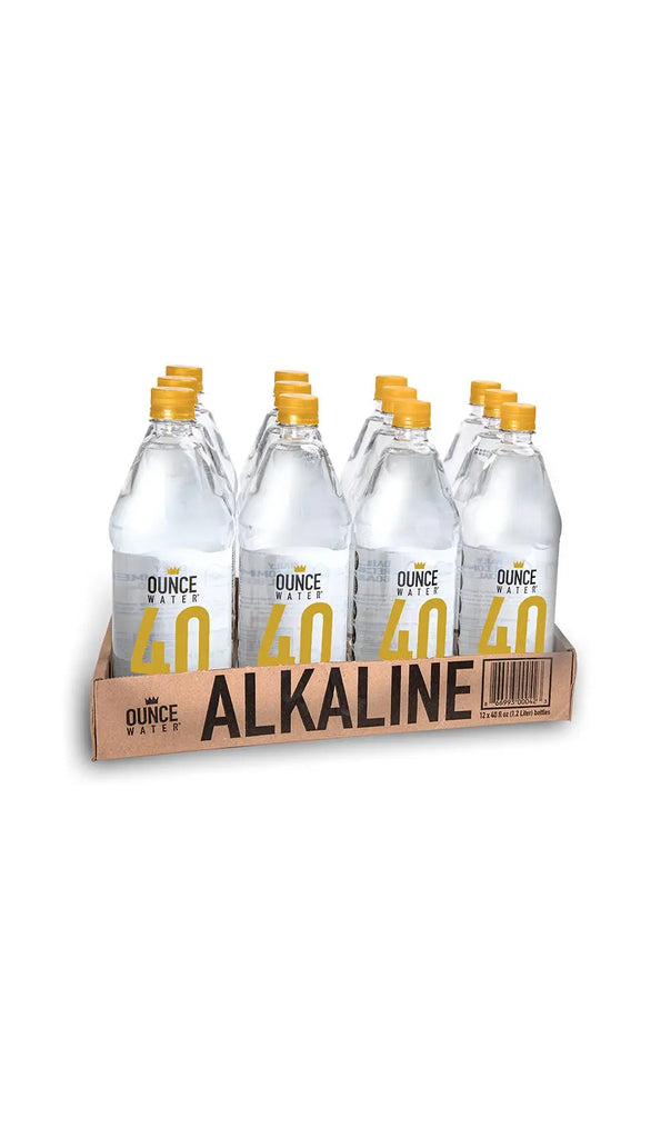 Ounce Water Bottled Alkaline Water, 40 Ounce