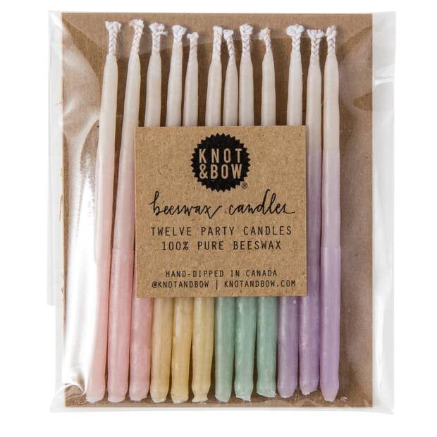 Ombre Beeswax Party Candles