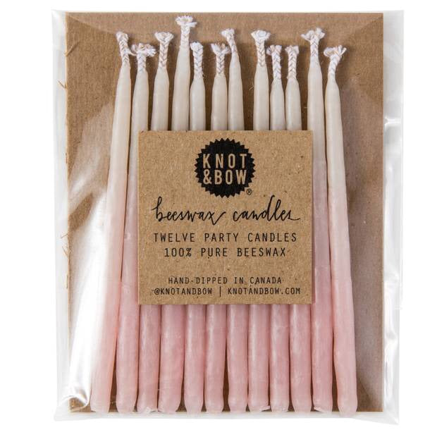 Ombre Beeswax Party Candles