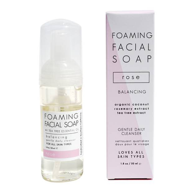 Foaming Rose Soap 150ml | Acne & Sensitive Facial Cleanser