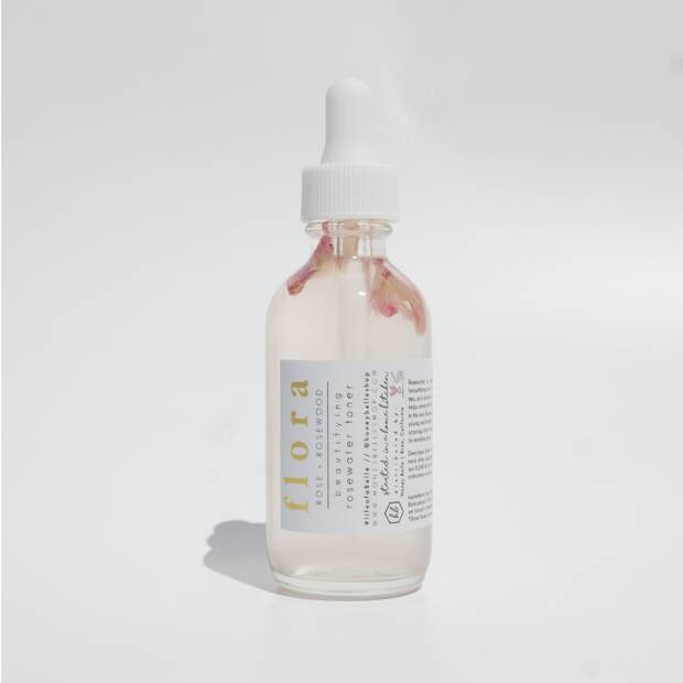 Organic Rosewater Toner - 60ml  Alcohol-free Witch Hazel